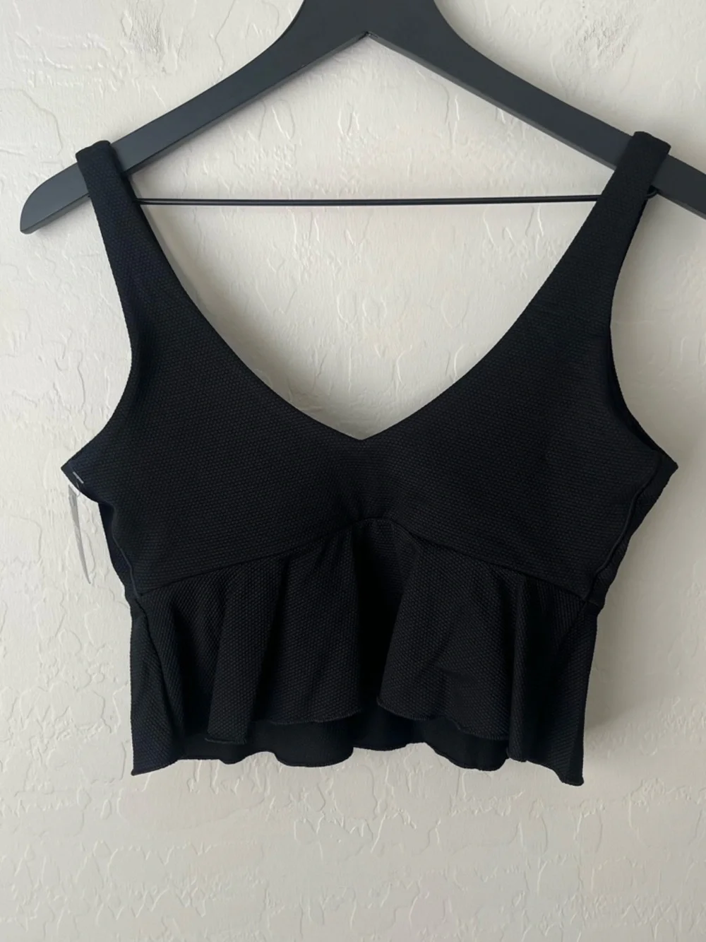 Spanx long line swim top black NEW medium